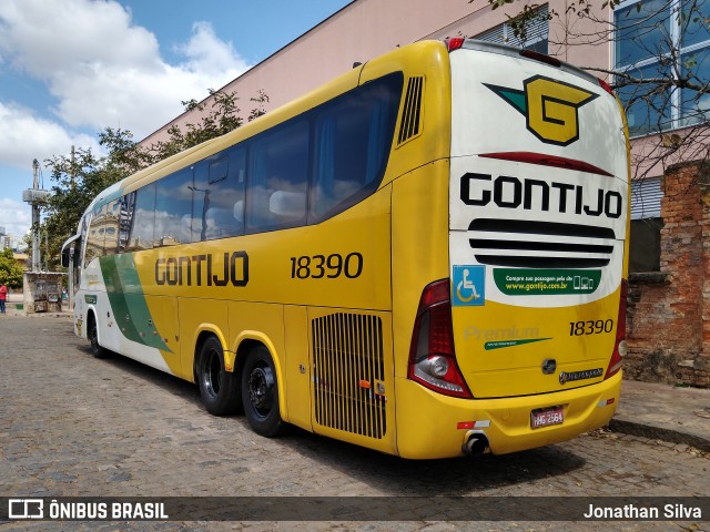 Empresa Gontijo de Transportes 18390 na cidade de Belo Horizonte, Minas Gerais, Brasil, por Jonathan Silva. ID da foto: 9253584.