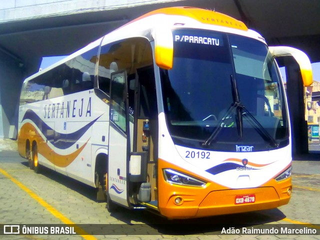 Viação Sertaneja 20192 na cidade de Belo Horizonte, Minas Gerais, Brasil, por Adão Raimundo Marcelino. ID da foto: 9255690.