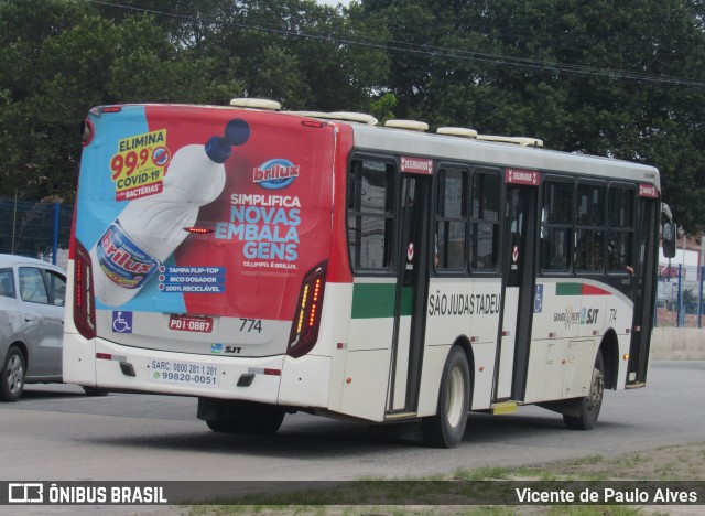 SJT - São Judas Tadeu 774 na cidade de Jaboatão dos Guararapes, Pernambuco, Brasil, por Vicente de Paulo Alves. Número da foto: #9254462.